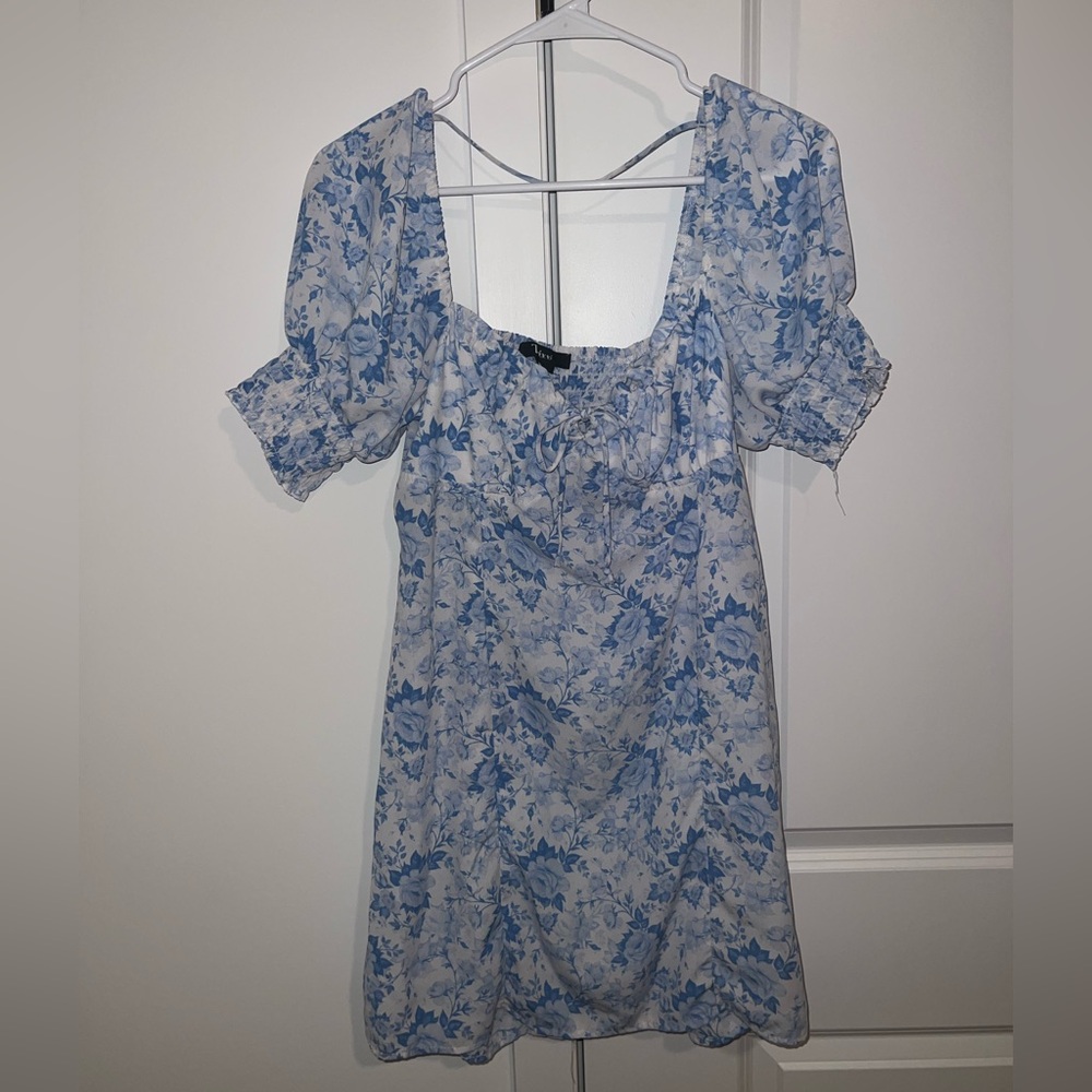 Trixxi Floral Blue Mini Dress
